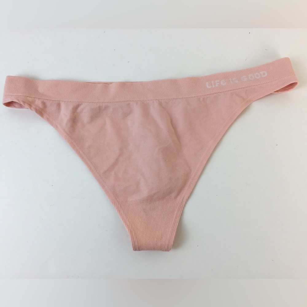 Life Is Good Thong Panty Pink Underwear Women’s XL Panties New